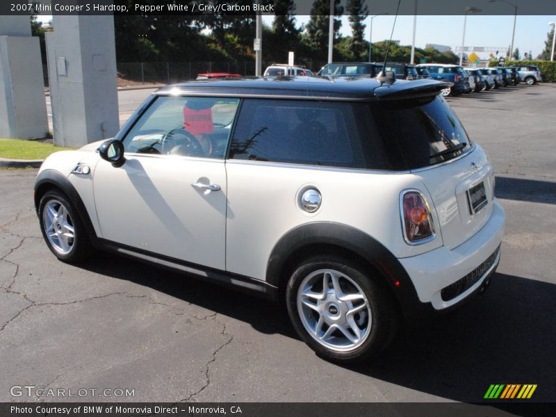 Pepper White / Grey/Carbon Black 2007 Mini Cooper S Hardtop