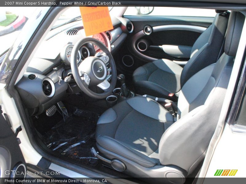 Pepper White / Grey/Carbon Black 2007 Mini Cooper S Hardtop