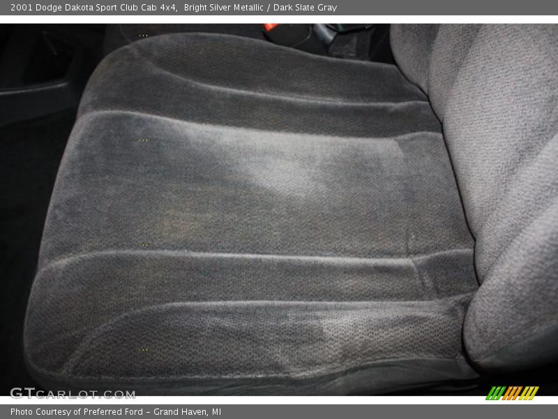 Bright Silver Metallic / Dark Slate Gray 2001 Dodge Dakota Sport Club Cab 4x4