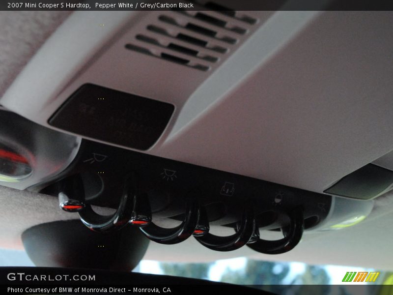 Pepper White / Grey/Carbon Black 2007 Mini Cooper S Hardtop