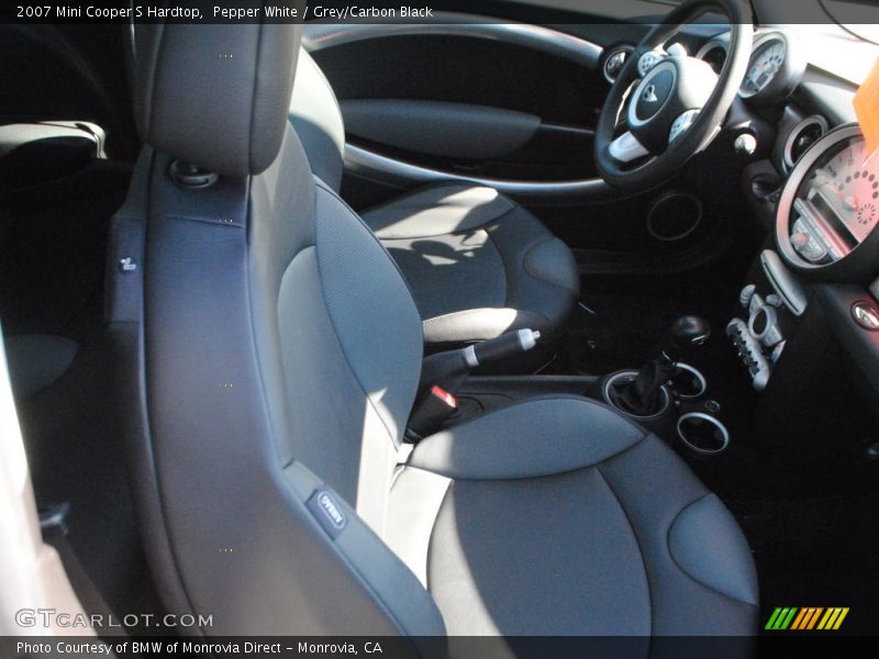Pepper White / Grey/Carbon Black 2007 Mini Cooper S Hardtop