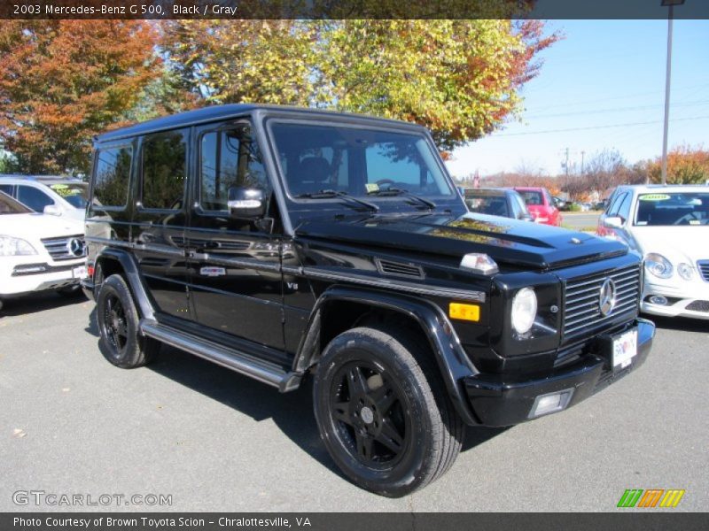 Black / Gray 2003 Mercedes-Benz G 500