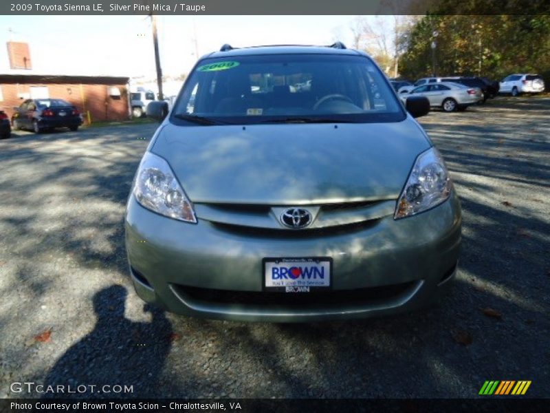 Silver Pine Mica / Taupe 2009 Toyota Sienna LE