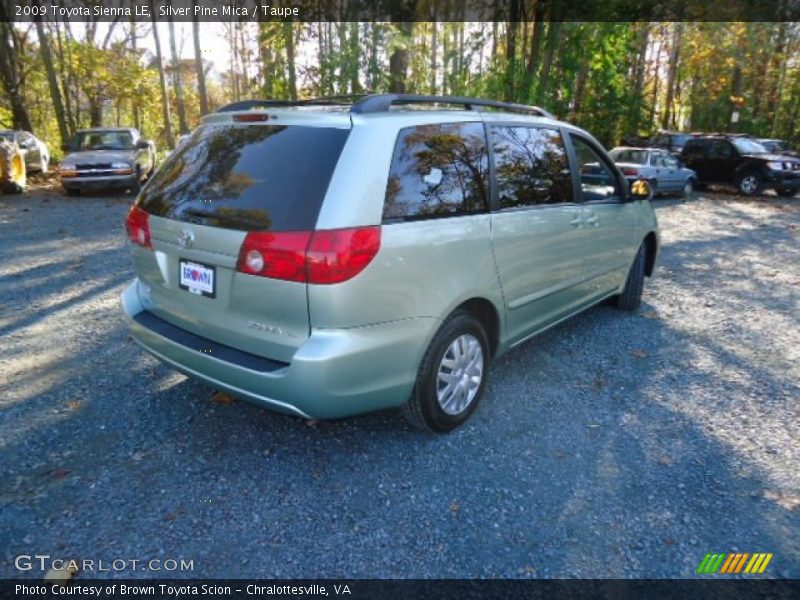 Silver Pine Mica / Taupe 2009 Toyota Sienna LE