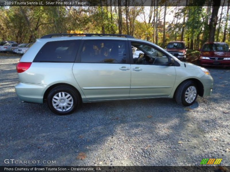 Silver Pine Mica / Taupe 2009 Toyota Sienna LE