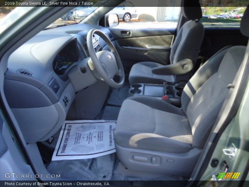 Silver Pine Mica / Taupe 2009 Toyota Sienna LE