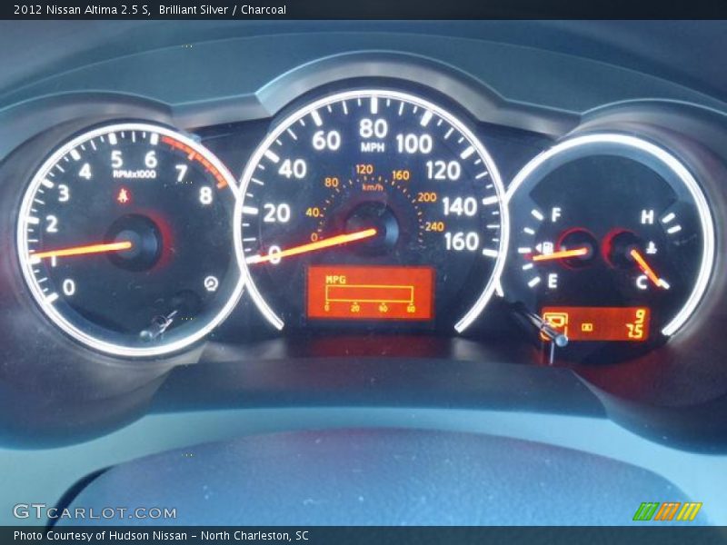 Brilliant Silver / Charcoal 2012 Nissan Altima 2.5 S