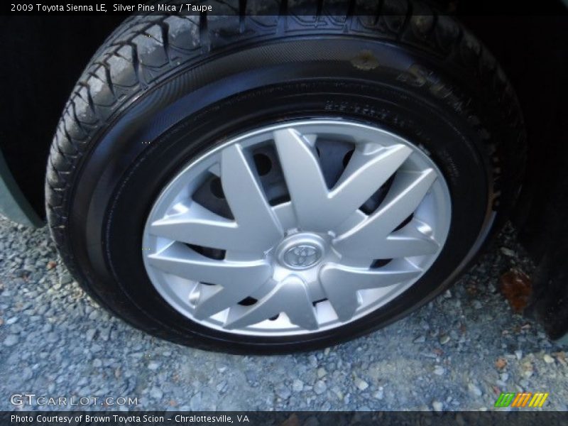 Silver Pine Mica / Taupe 2009 Toyota Sienna LE