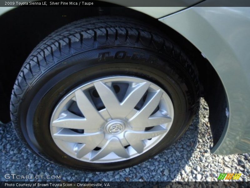 Silver Pine Mica / Taupe 2009 Toyota Sienna LE