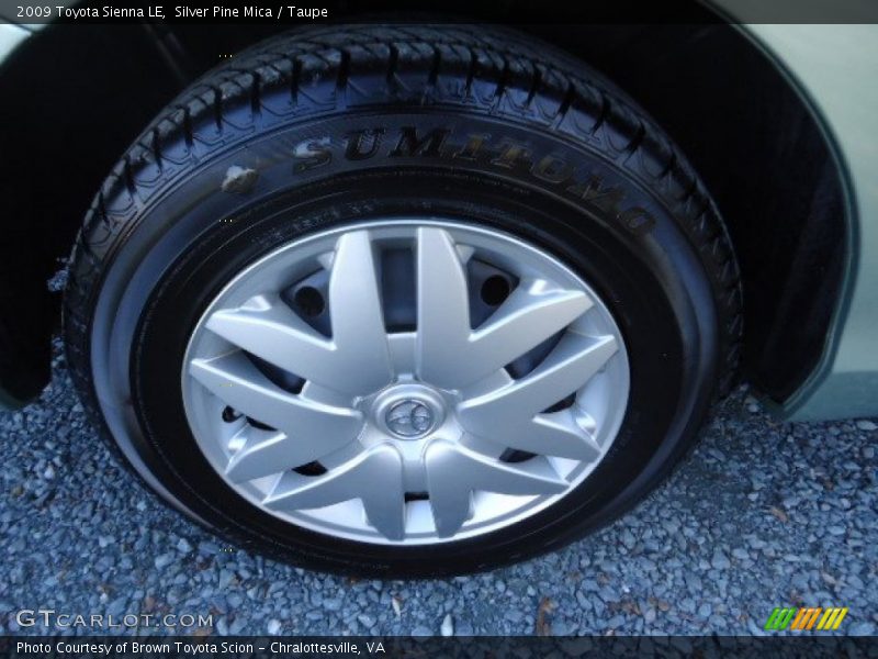 Silver Pine Mica / Taupe 2009 Toyota Sienna LE