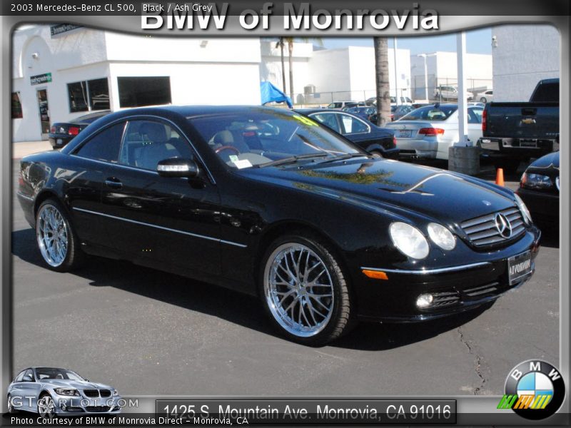 Black / Ash Grey 2003 Mercedes-Benz CL 500