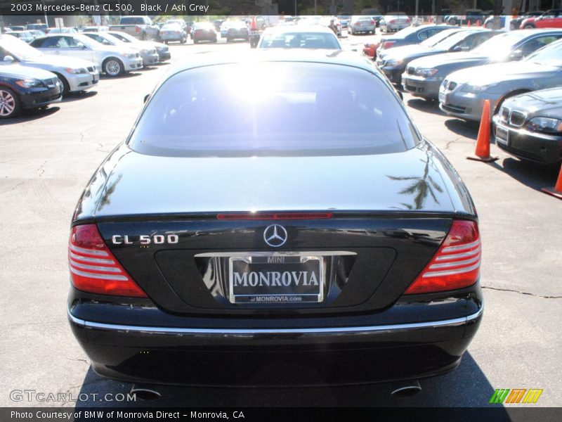 Black / Ash Grey 2003 Mercedes-Benz CL 500