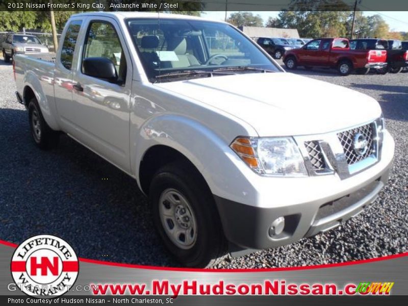 Avalanche White / Steel 2012 Nissan Frontier S King Cab