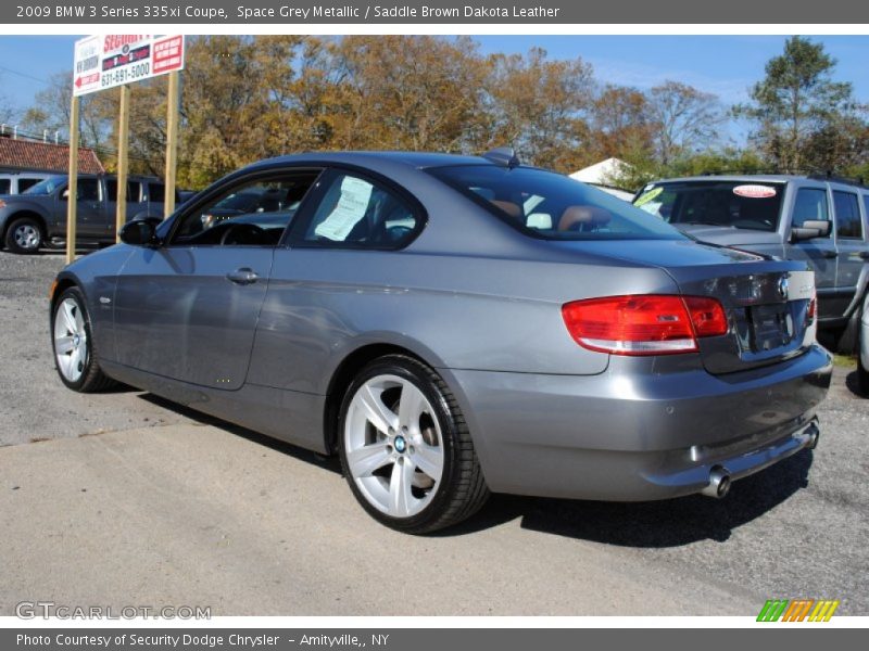 Space Grey Metallic / Saddle Brown Dakota Leather 2009 BMW 3 Series 335xi Coupe