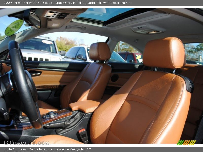 Space Grey Metallic / Saddle Brown Dakota Leather 2009 BMW 3 Series 335xi Coupe