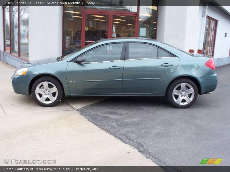 Silver Green Metallic / Ebony 2009 Pontiac G6 Sedan