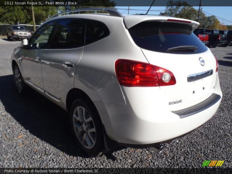 Pearl White / Black 2012 Nissan Rogue SL