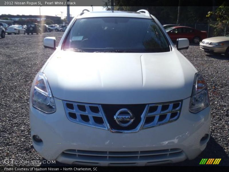 Pearl White / Black 2012 Nissan Rogue SL