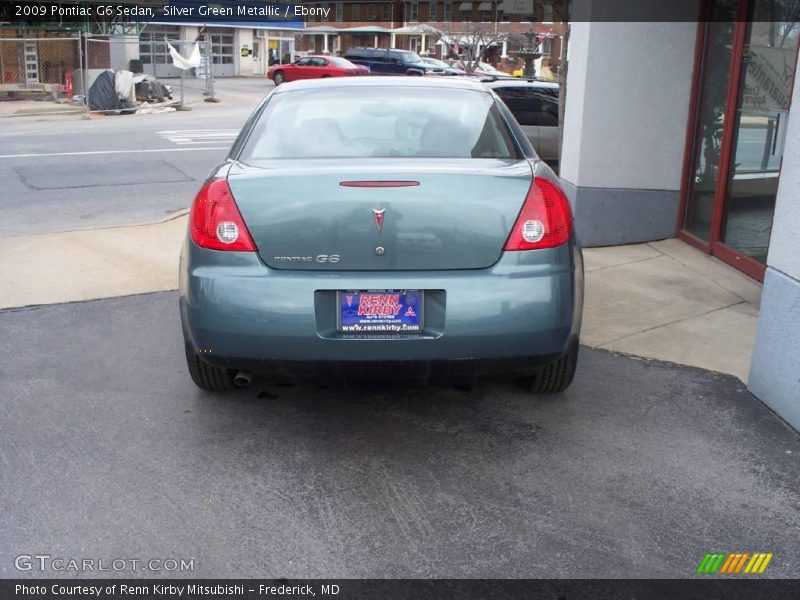 Silver Green Metallic / Ebony 2009 Pontiac G6 Sedan