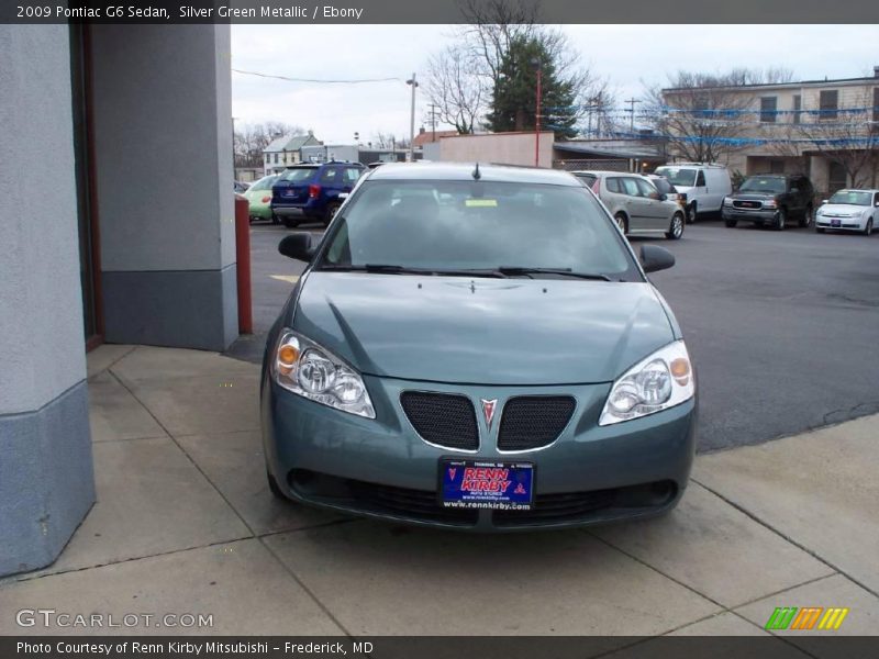 Silver Green Metallic / Ebony 2009 Pontiac G6 Sedan