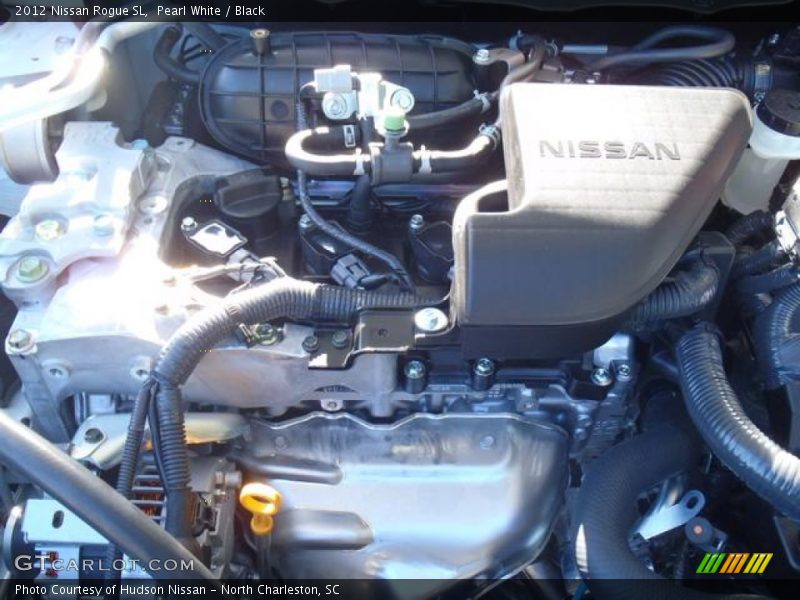 Pearl White / Black 2012 Nissan Rogue SL