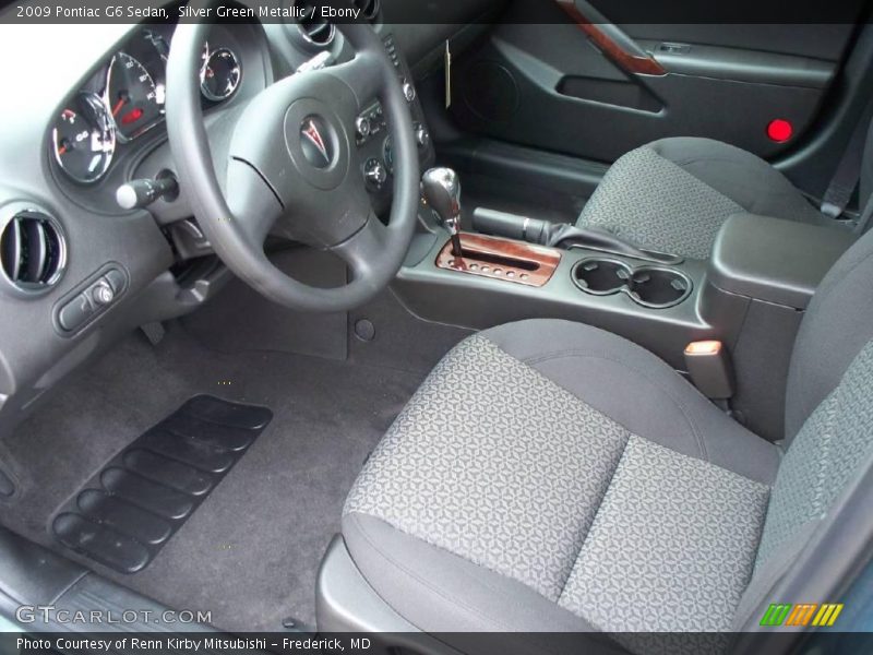 Silver Green Metallic / Ebony 2009 Pontiac G6 Sedan