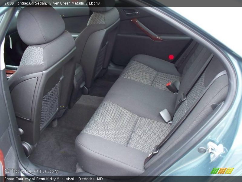 Silver Green Metallic / Ebony 2009 Pontiac G6 Sedan