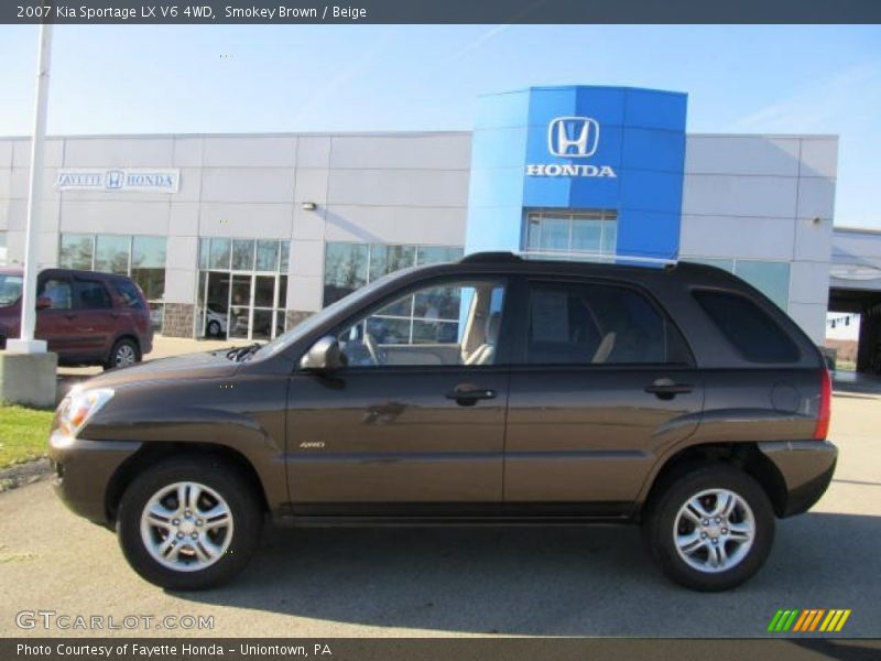 Smokey Brown / Beige 2007 Kia Sportage LX V6 4WD