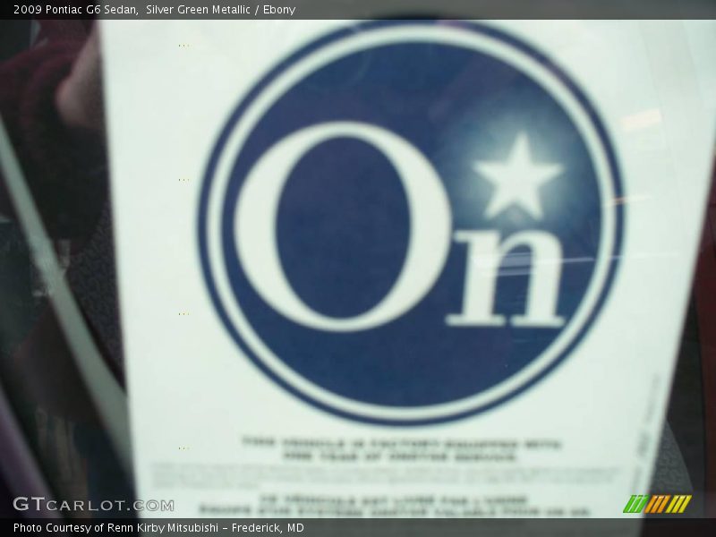 Silver Green Metallic / Ebony 2009 Pontiac G6 Sedan