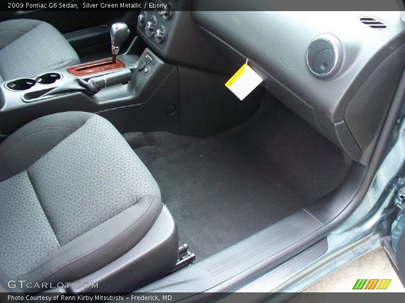 Silver Green Metallic / Ebony 2009 Pontiac G6 Sedan