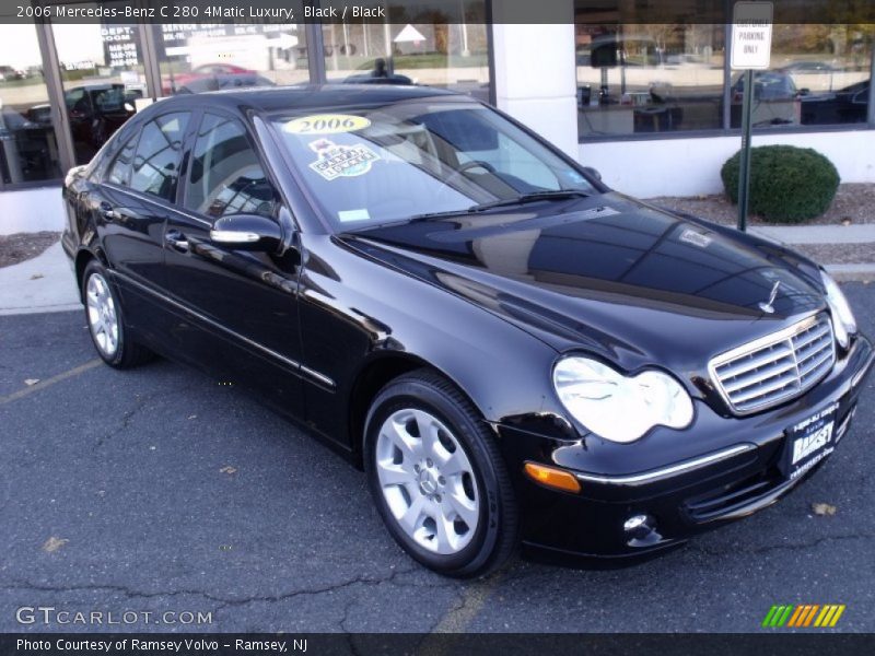 Black / Black 2006 Mercedes-Benz C 280 4Matic Luxury