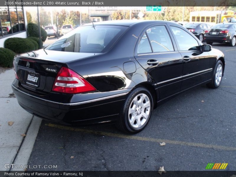 Black / Black 2006 Mercedes-Benz C 280 4Matic Luxury