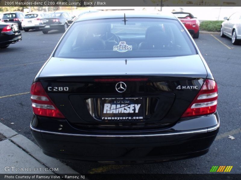Black / Black 2006 Mercedes-Benz C 280 4Matic Luxury