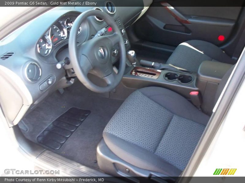 Gold Mist Metallic / Ebony 2009 Pontiac G6 Sedan