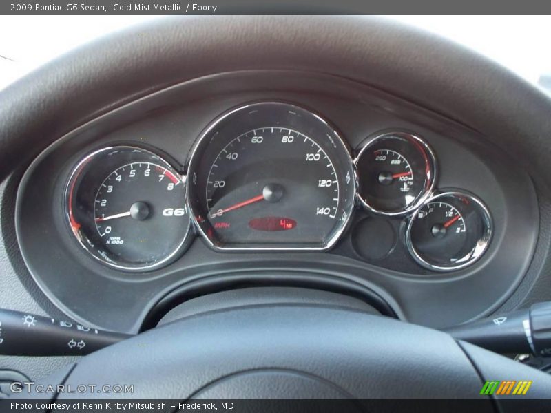 Gold Mist Metallic / Ebony 2009 Pontiac G6 Sedan