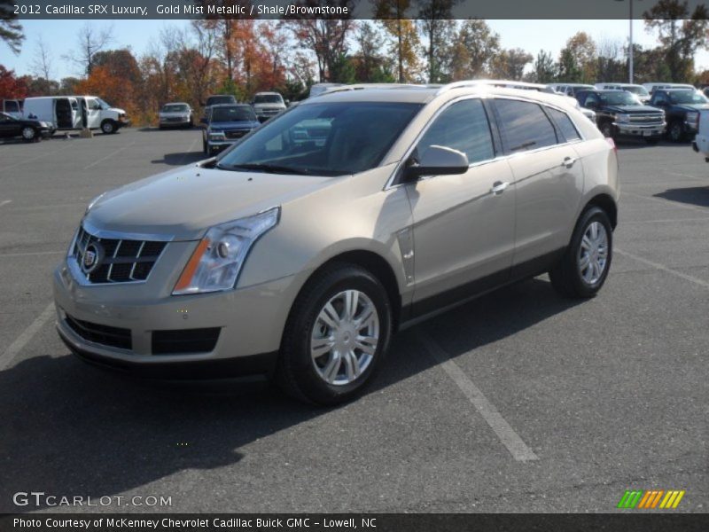 Gold Mist Metallic / Shale/Brownstone 2012 Cadillac SRX Luxury