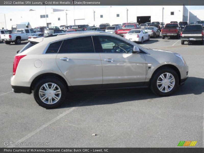 Gold Mist Metallic / Shale/Brownstone 2012 Cadillac SRX Luxury