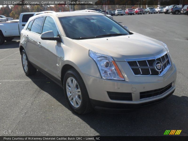 Gold Mist Metallic / Shale/Brownstone 2012 Cadillac SRX Luxury