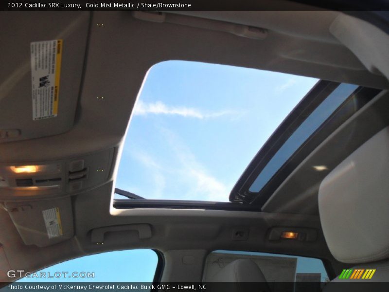 Gold Mist Metallic / Shale/Brownstone 2012 Cadillac SRX Luxury