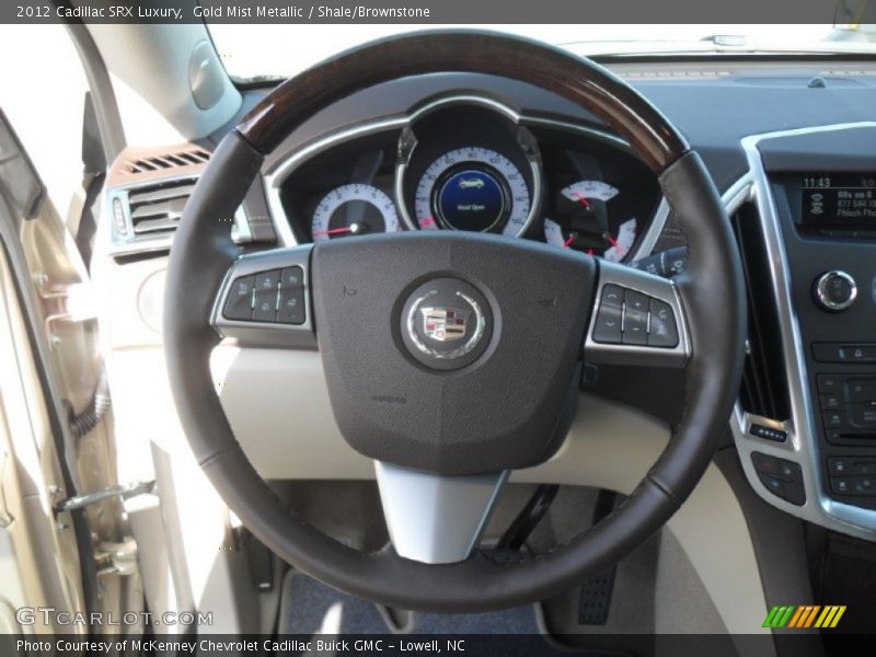 Gold Mist Metallic / Shale/Brownstone 2012 Cadillac SRX Luxury