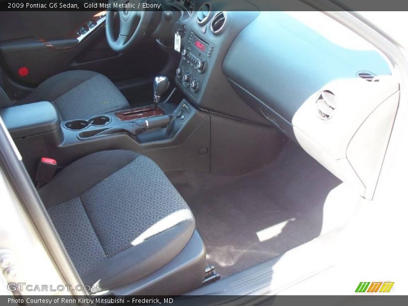Gold Mist Metallic / Ebony 2009 Pontiac G6 Sedan
