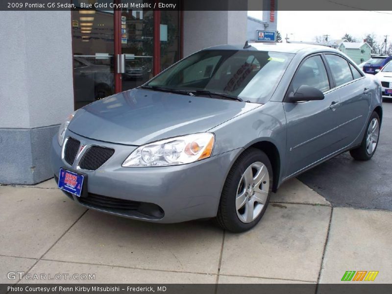 Blue Gold Crystal Metallic / Ebony 2009 Pontiac G6 Sedan