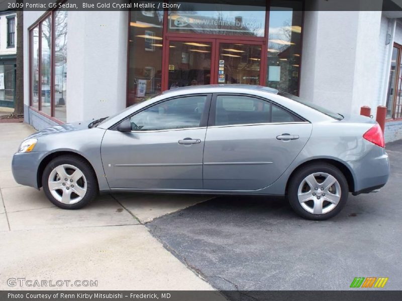 Blue Gold Crystal Metallic / Ebony 2009 Pontiac G6 Sedan