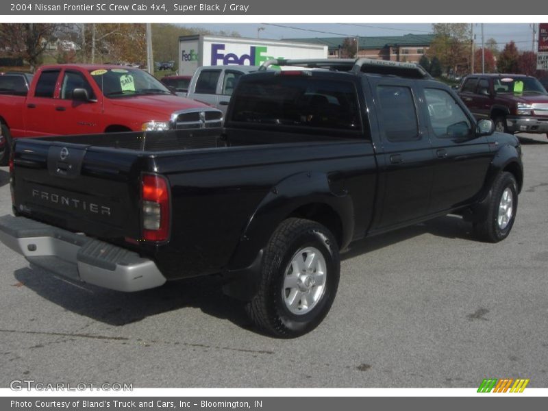 Super Black / Gray 2004 Nissan Frontier SC Crew Cab 4x4