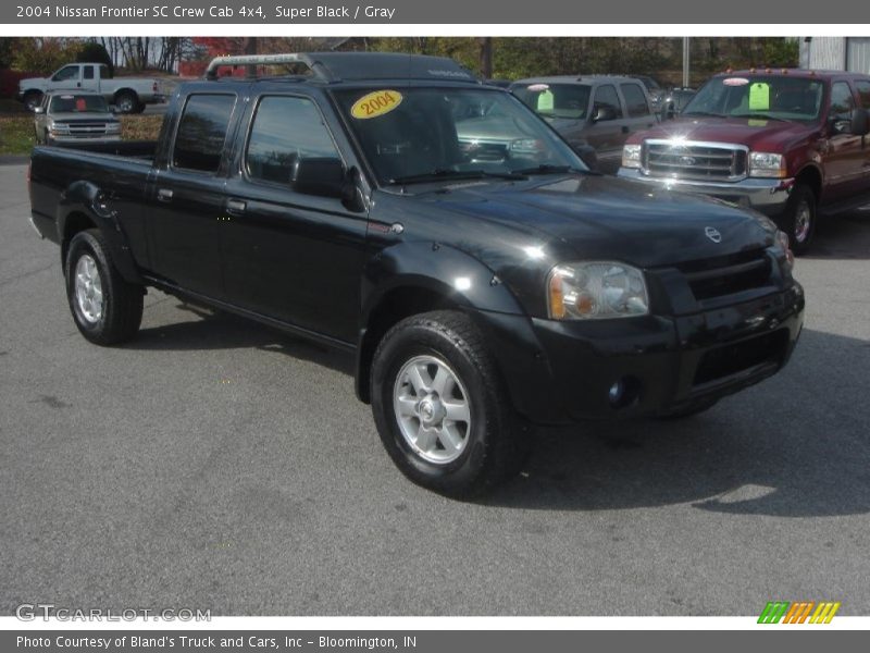 Super Black / Gray 2004 Nissan Frontier SC Crew Cab 4x4