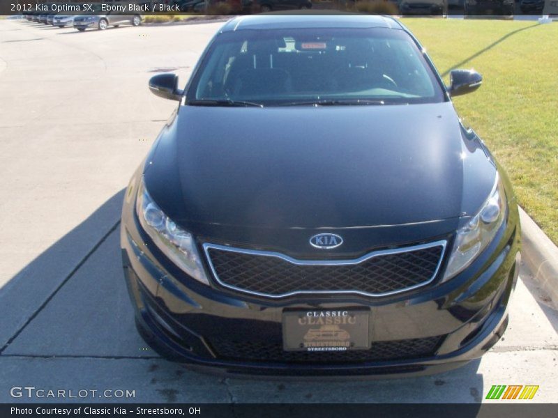 Ebony Black / Black 2012 Kia Optima SX