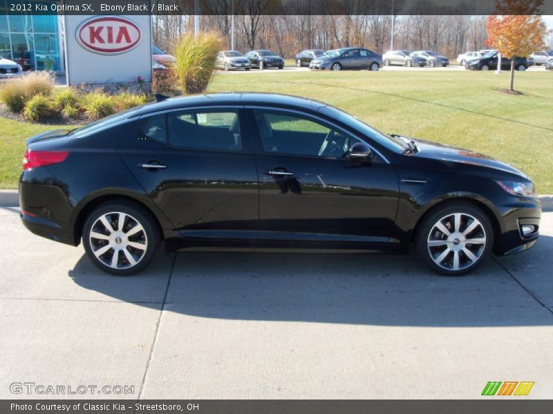 Ebony Black / Black 2012 Kia Optima SX