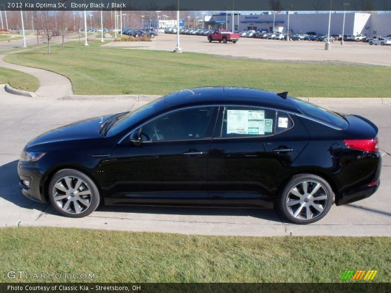 Ebony Black / Black 2012 Kia Optima SX