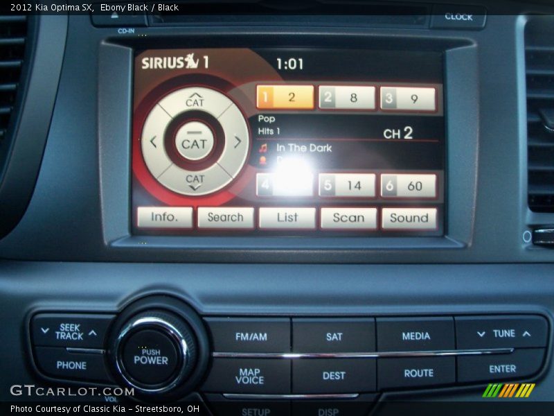 Ebony Black / Black 2012 Kia Optima SX