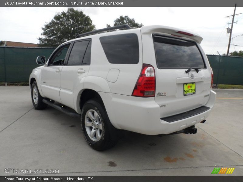 Natural White / Dark Charcoal 2007 Toyota 4Runner Sport Edition